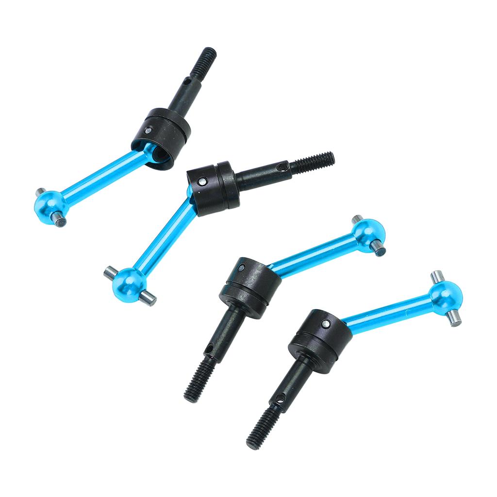 4Pcs Metal Universal Drive Shaft CVD 70mm for Tamiya TT02 110 RC Car Upgrade PartsBlue
