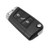Volkswagen 3-Button Folding Key Shell for Remote Control