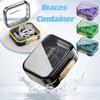 Transparent Invisible Braces Box Waterproof False Teeth Holder Denture Storage Case Portable Large Capacity