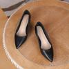 Pointed thick heel high heels women's leather shoes temperament work work shoes professional single shoes women's shoes