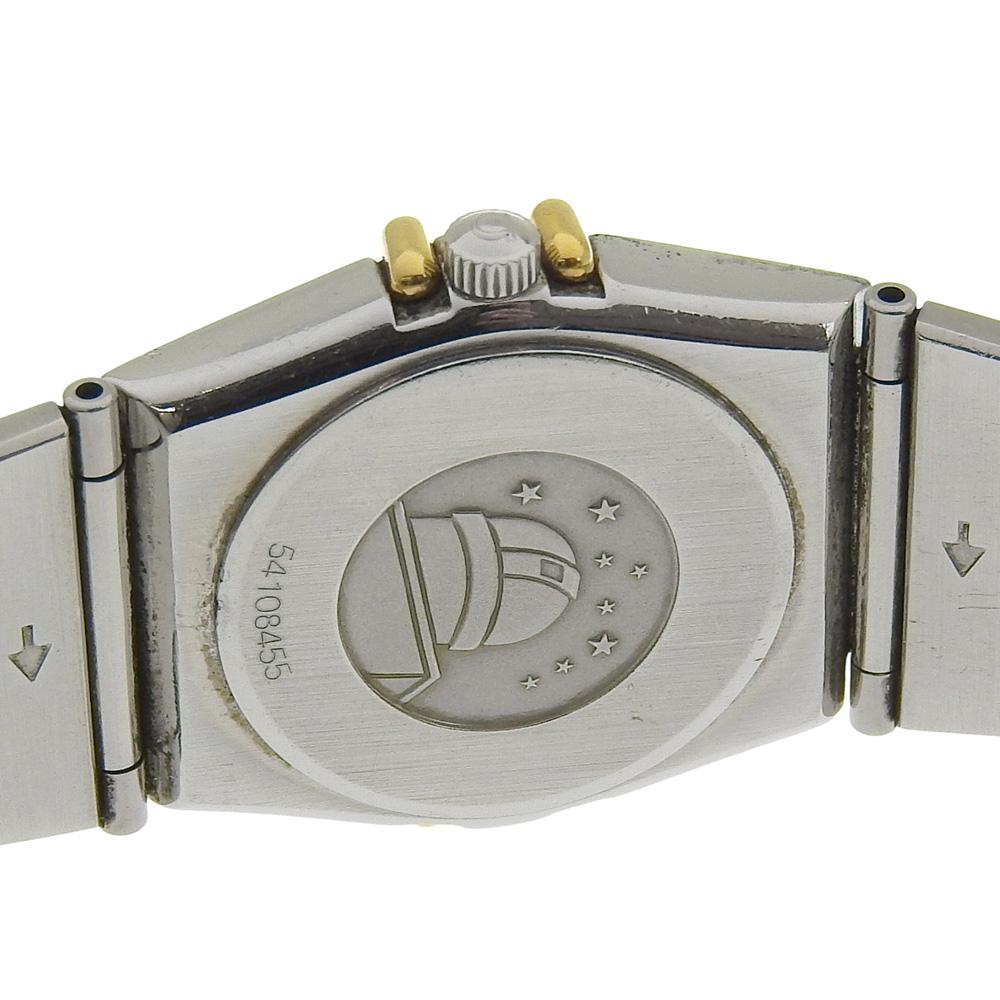 Omega שעוני מיני קונסטלציה זהב חוגה זהב פלדת אל-חלד/מצופה זהב קוורץ תצוגה אנלוגית נשים משומש