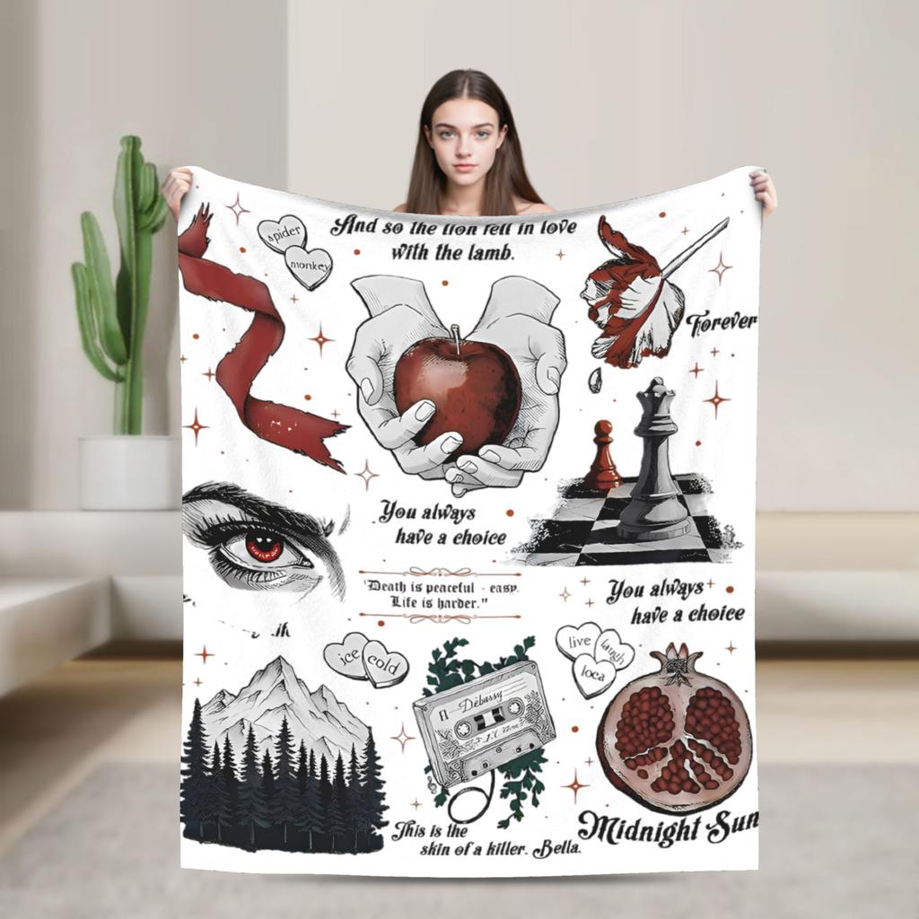 Jacob Black Flannel Blanket The Twilight Saga Movie Awesome Throw Blankets for Home 200x150cm Rug Piece