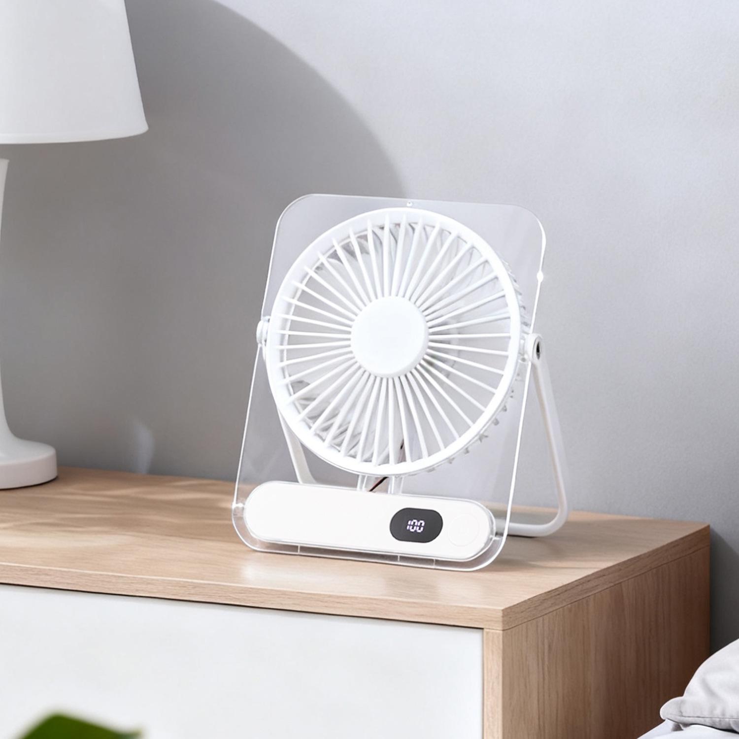 

New Foldable USB Charging Digital Display Fan: Portable, Desktop, Wall-Mountable USB Charging