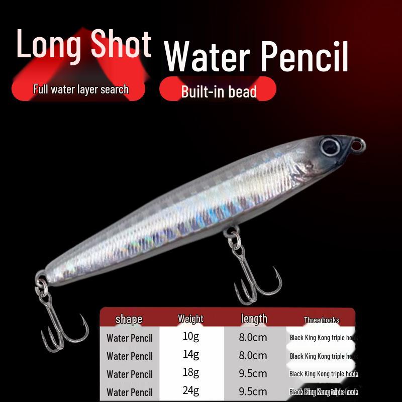 Flying Ghost Pencil Lure: Long Cast, Trembling Slow Sink for Topmouth Culter, Freshwater & Saltwater Fishing