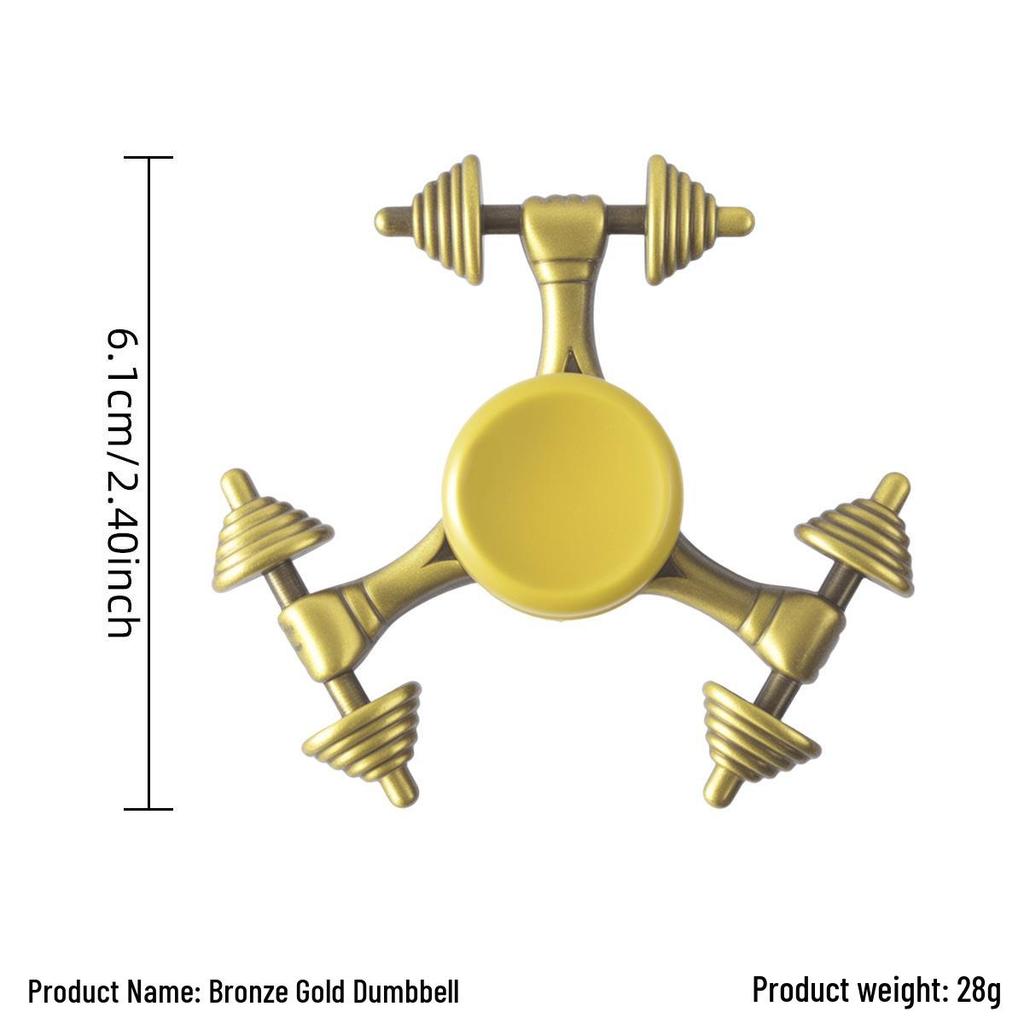 Ancient Bronze Zinc Alloy Cross Fingertip Spinner - EDC Decompression Toy  
