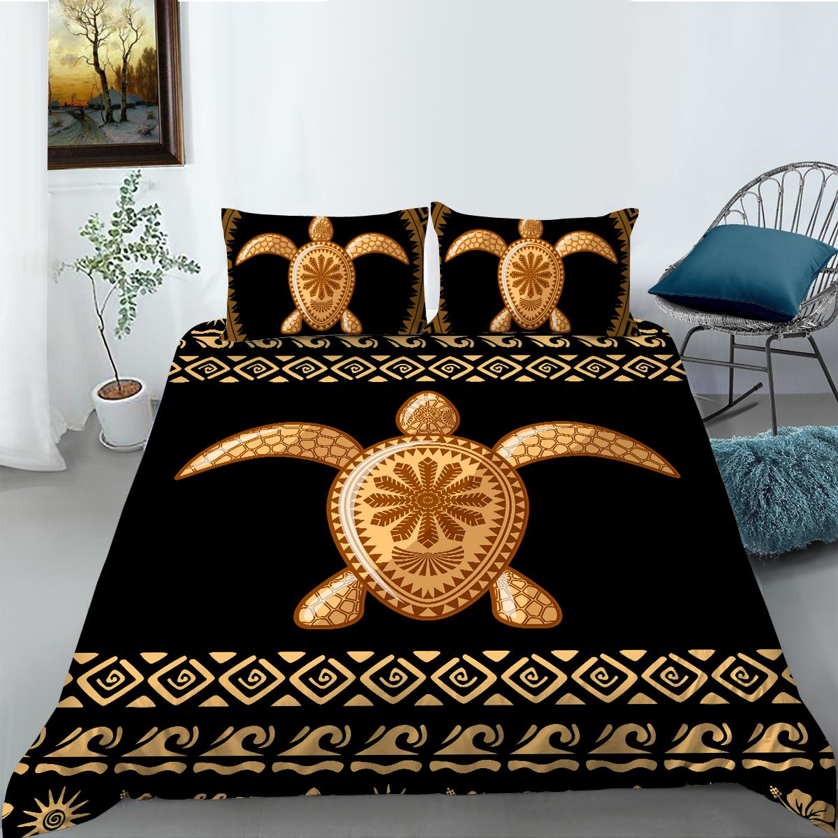 

Комплект постельного белья с черепаховым пухом, пододеяльник, односпальная/двуспальная кровать, полный размер, молния, мягкое удобное украшение для дома, 2/3 предмета DE 100x135cm