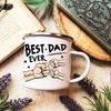5 Vatertag Fauststoß Emaille Tasse Kaffee Tee Emaille Tasse Starke Familie Opa Geschenk Personalisiertes Geschenk