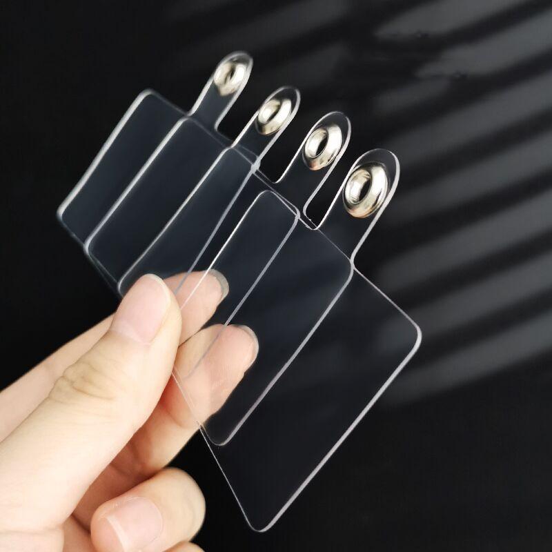 10Pc Strong Transparent Phone Lanyard Patch Gasket For Mobile Phone Tether Card Universal Cord Clip Snap Hang Strap Tab