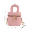 PU Leather Mini Lipstick Bag Minority Design Cylinder Bag Personality Box Crossbody Bag  Girls