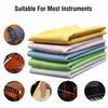 Jeffergarden 5-Pack Musical Instrument Cloths, String Instrument Cleaning Cloths, Absorbent, Excellent Cleaning Performance, Double-Sided Use, for Vio