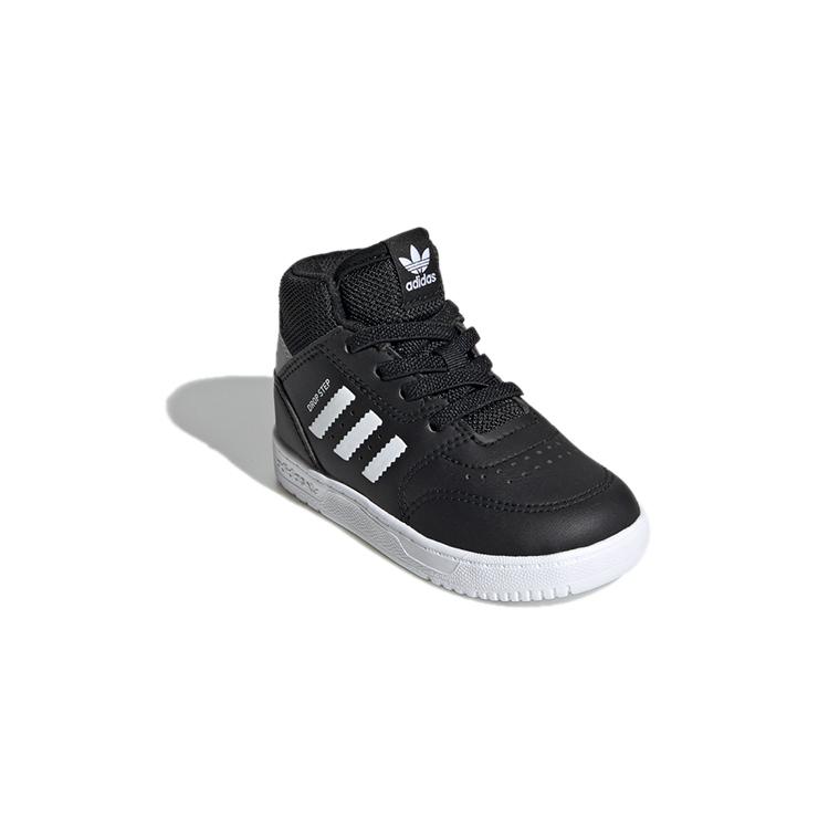 Adidas Originals Drop Step 360 I Comfortable Abrasion Resistant Mid top Toddler Shoes Black White Infant And Toddler FV7551