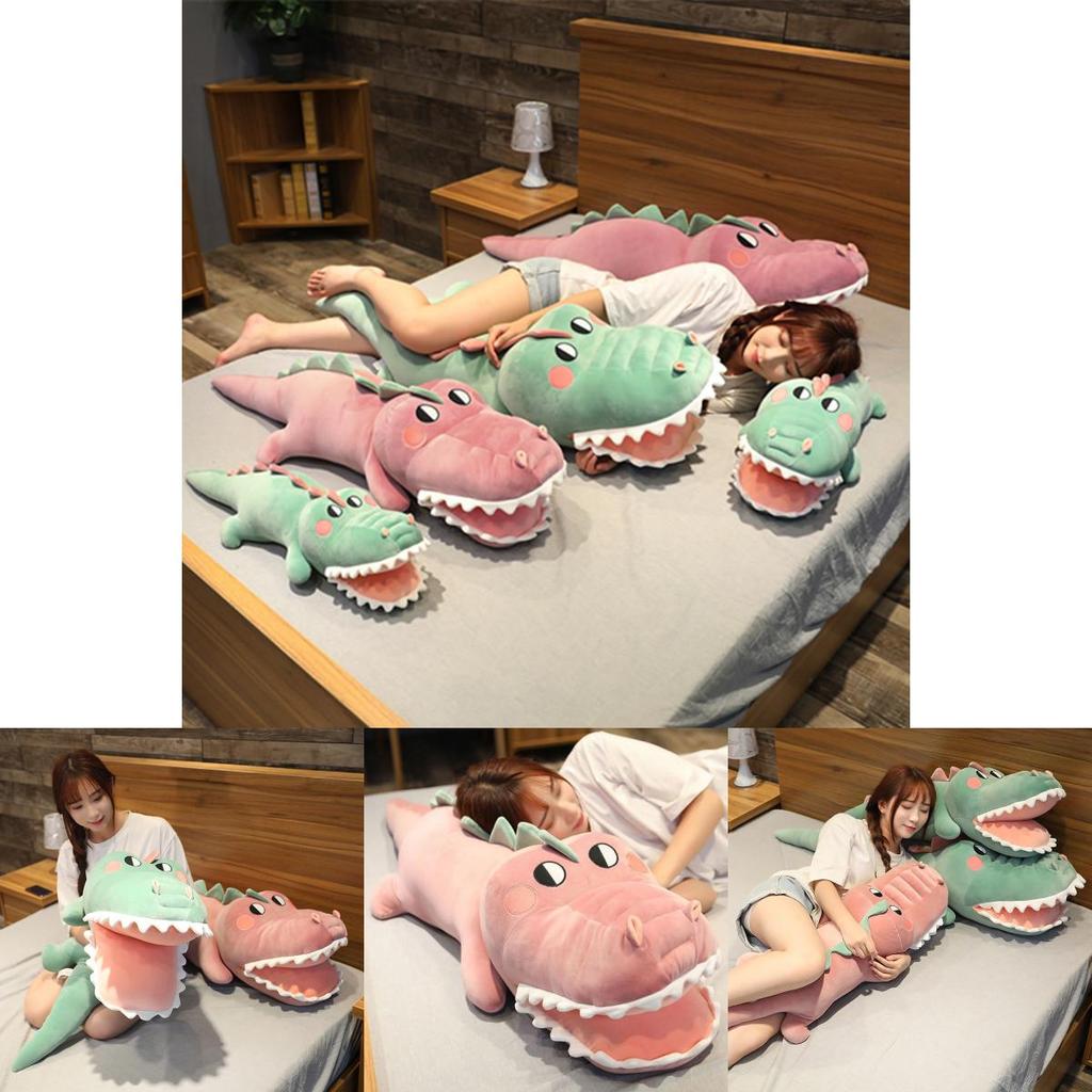 Entzückendes übergroßes Krokodil Plüschkissen Weiches Stofftier Spielzeug Kuschelfreund