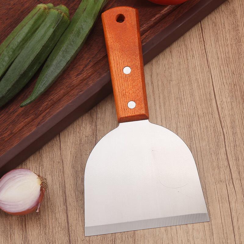 Oeny Kochspatel aus Edelstahl mit Holzgriff