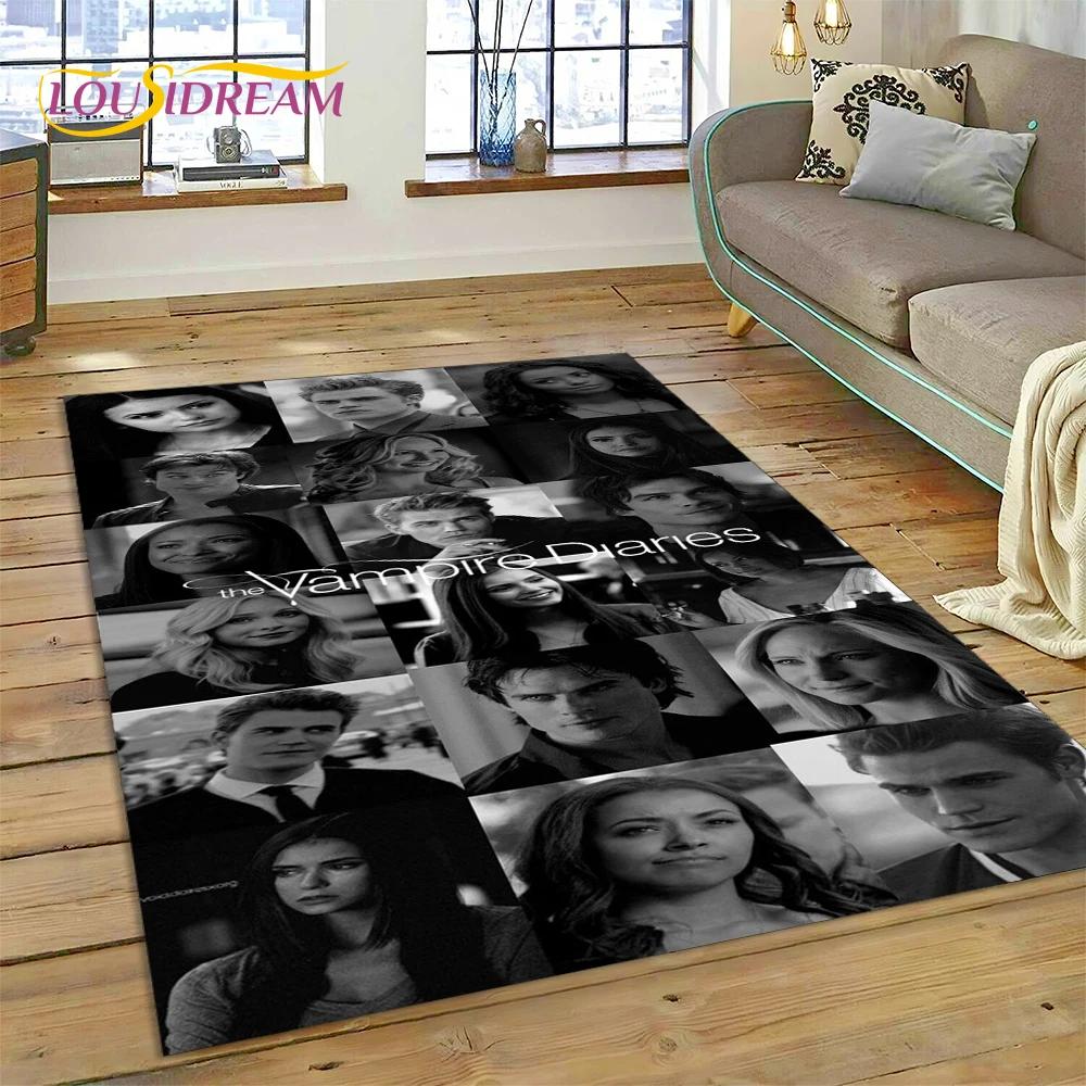 The Vampire Diaries Damon Salvatore Carpet Rug for Bedroom Living Room Home Sofa Decoration,Children Game Large Decor Floor Mat