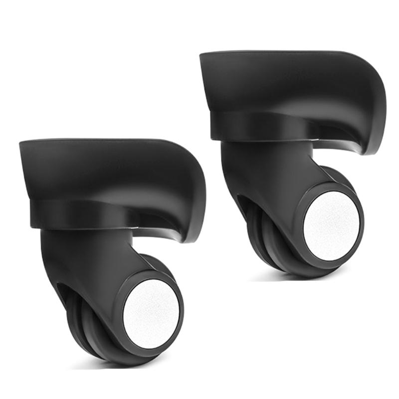 2Pcs Trolley Casters Replacement Heavy Duty Roller Wheel for Luggage Box Suitcase 360 Degree Swivel kit SilentWheel