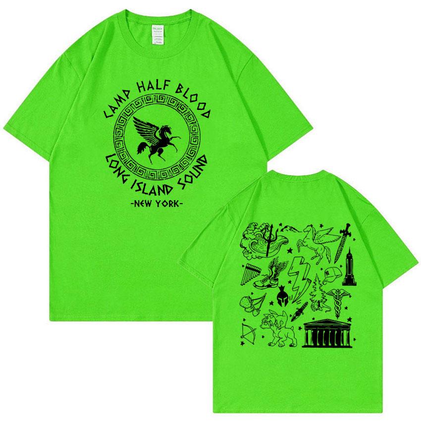 Camp Half Blood Percy Jackson T Shirt Long Island Sound Print Graphic Tshirts Men Women Casual Fashion Oversized Cotton Tshirt