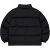 Lee Korean Style Stand Collar Letter Double Zipper Short Down Jacket Unisex Jacket LE2504DP01BK