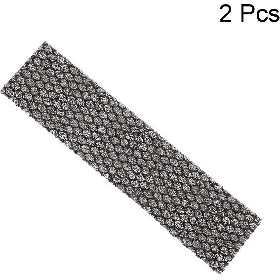 PATIKIL 8.5" x 2" x 0.2" Air Conditioner Foam Filter, 2 Pack Air Filtering Replacement Washable Reusable for Air Conditioning Purifiers, Black