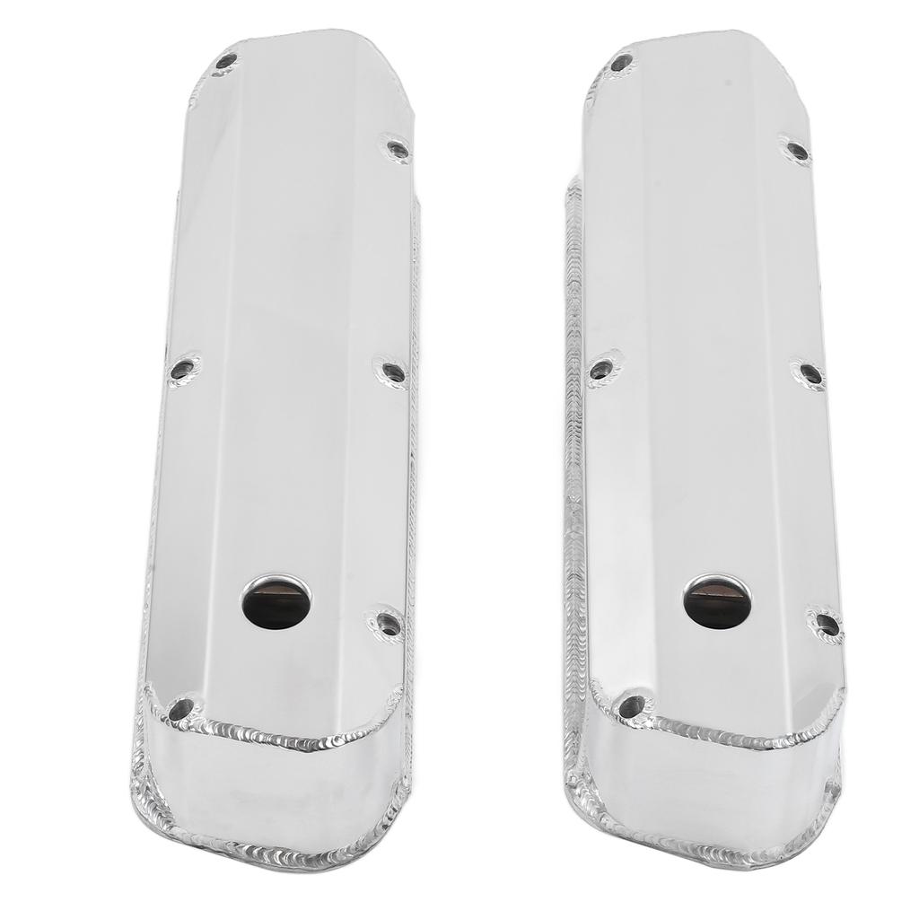 2pcs Fabricated Satin Aluminum Valve Covers Car Accessories Replacement for Ford Small Block SBF 289 302 351W