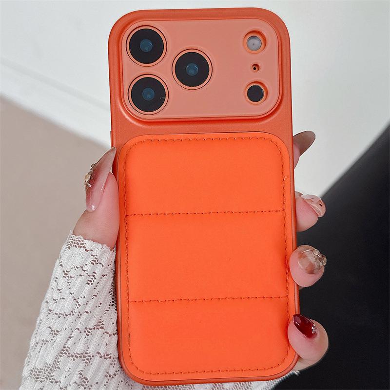 17-in-1 Down Jacket Phone Case for iPhone 14, 15, 16 Pro Max – Ideal for Global Use