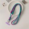 Cute Mobile Phone Straps Crossbody Rope Contrast Color Lanyard with Door Credencial Upgrade Strips Convenient Telephone Chain