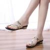 Fashion 2025 Fashion Ladies Shoes Pinch Toe Women's Slippers New Crystal Outdoor Casual Summer Comfortable Best Seller Wedge Slippers