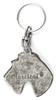 Fox Terrier Wire - Silver-plated pendant with a dog in a decorative box, handbag decoration, backpack pendant by Art-Dog brand