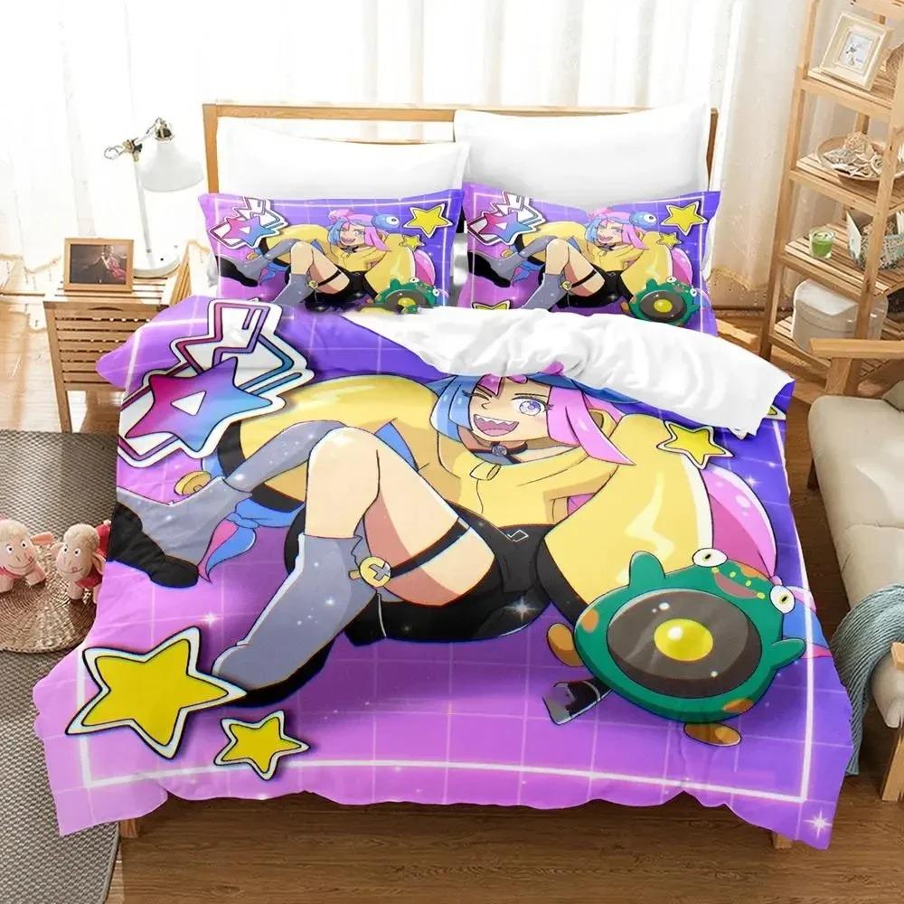 Anime Nanjyamo Kawaii Iono Bedding Set Duvet Cover Bed Set Quilt Cover Pillowcase Comforter King Queen Size Boys Adult Bedding