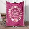 12 Zodiac Card Printed Blanket - Super Soft Bedding Divination Tarot Pattern Lightweight Home Four Season Throw & Shawl Blanket