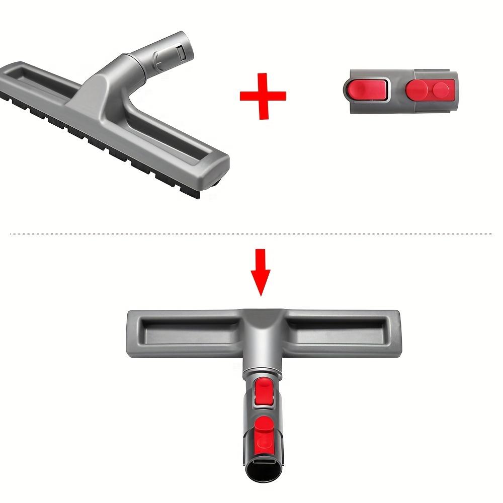 

Premium Horsehair Floor Brush Attachment for Dyson V6 V7 V8 V10 V11 V15 DC59 & More Durable Plastic Handle with Red Bristle Head