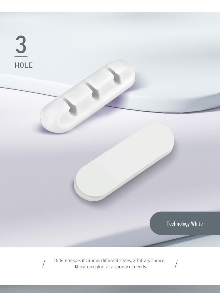 Self-Adhesive Desktop Cable Organizer and Protector for Charging, Mouse, and Earphone Wires