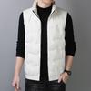 Down Vest Men's Autumn and Winter Plus Collar White Duck Down Warm Casual Jacket