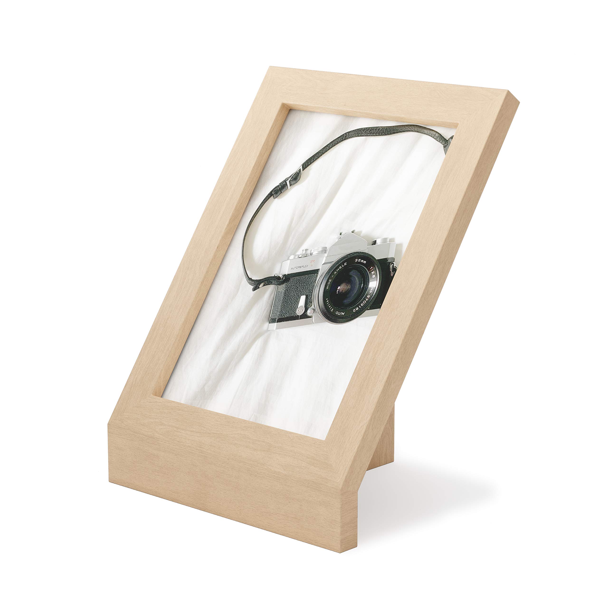 

Umbra PODIUM Photo Frame, 14x18cm, Photo Display, 2L Size, Natural Wood, 21016772390
