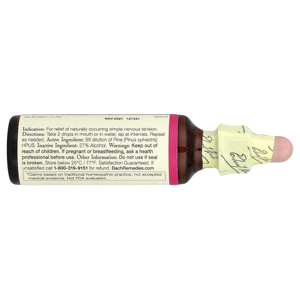 Bach, Original Flower Remedies, Pine, 20ml (0.7 fl oz)