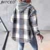 BITCED Women's Plaid Fall/Winter Coat