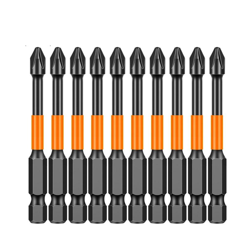 6pcs/10pcs Non-slip PH2 Magnetic Batch Head Electric Screwdriver Bit  Power Hand Tools