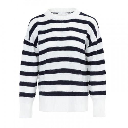 Miso Womens/Ladies Stripe Knitted Relaxed Fit Jumper