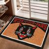 "WIPE YOUR PAWS" Black Cat Doormat, Non-Slip Washable Rug for Indoor Outdoor, Entryway, Kitchen & Home Decor