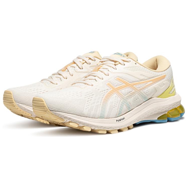 Asics GT-1000 10 Comfortable Daily Trendy Fashion Fabric Low-Top Training Short Distance Running Shoes Women sneaker Beige Orange 1012B642-200