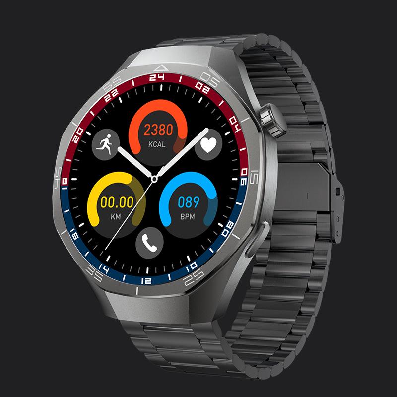 GT5PRO Herren Smartwatch Rundes Zifferblatt: Sport Bluetooth mit NFC & Langer Akkulaufzeit