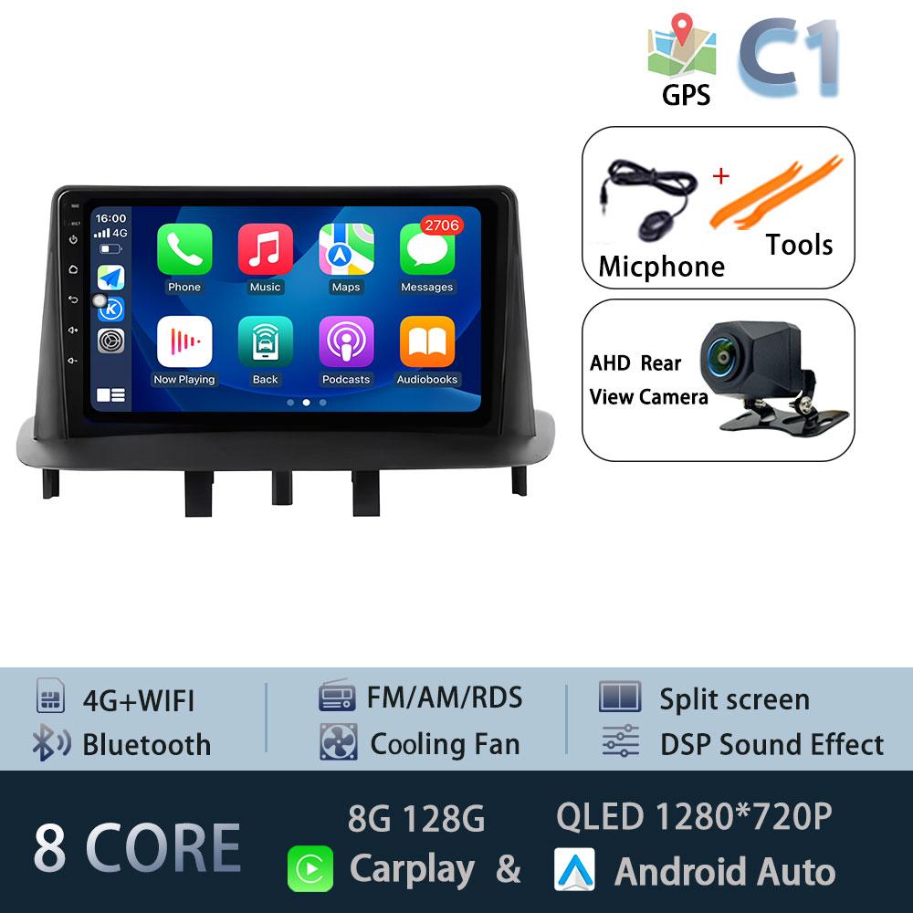 No 2 Din Android 15 Car Radio Multimedia Video Player For Renault Megane 3 Fluence 2008 - 2014 Navigation GPS Carplay Auto RDS