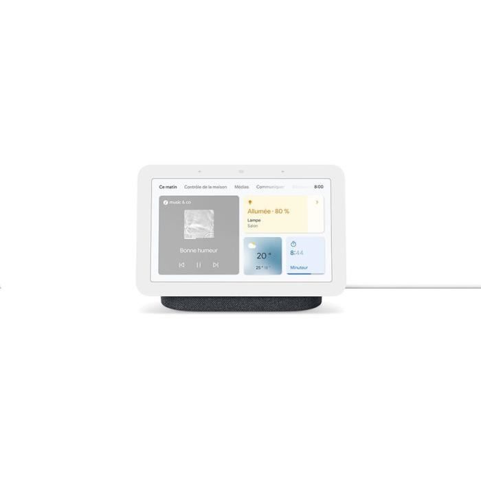 Affichage intelligent - Google Nest Hub 2nd Gen - Anthracite - Contrôlez des centaines d'appareils connectés