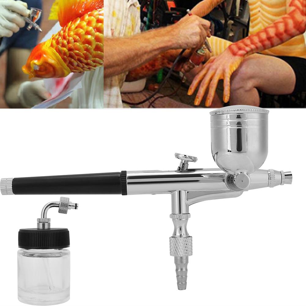 0.3mm0.01inch Airbrush Pen Gun Oxygen Injection Machine Double Side Pot Art Tattoo Decoration Tools