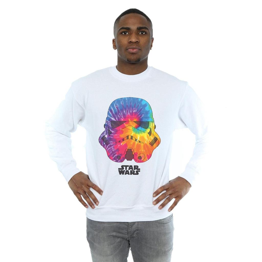 Star Wars Mens Stormtrooper Saturn Helmet Sweatshirt