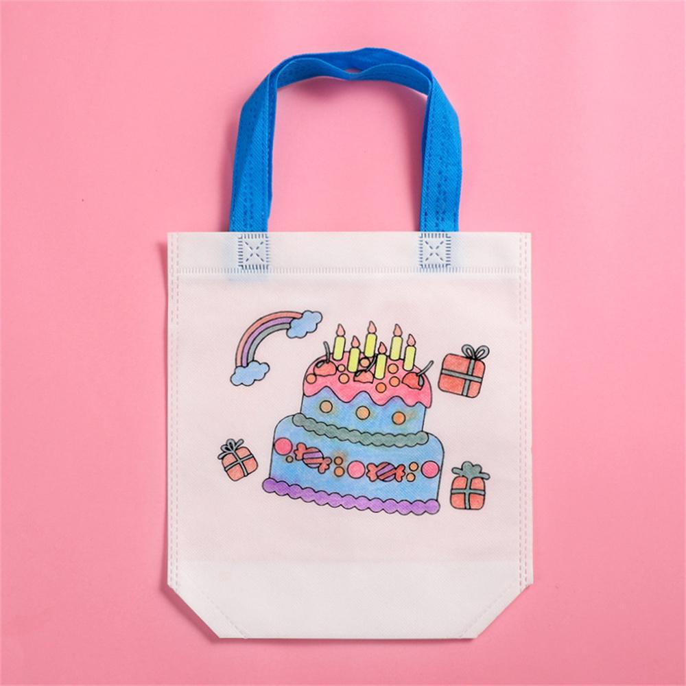 Τσάντα Γκράφιτι DIY με Μαρκαδόρο Ζωγραφικής Αποκριάτικη Τέχνη Ζώων Τσάντες Δώρων για Παιδιά Οικολογική Επαναχρησιμοποιήσιμη Μίνι Μη Υφασμένη Τσάντα Αγορών