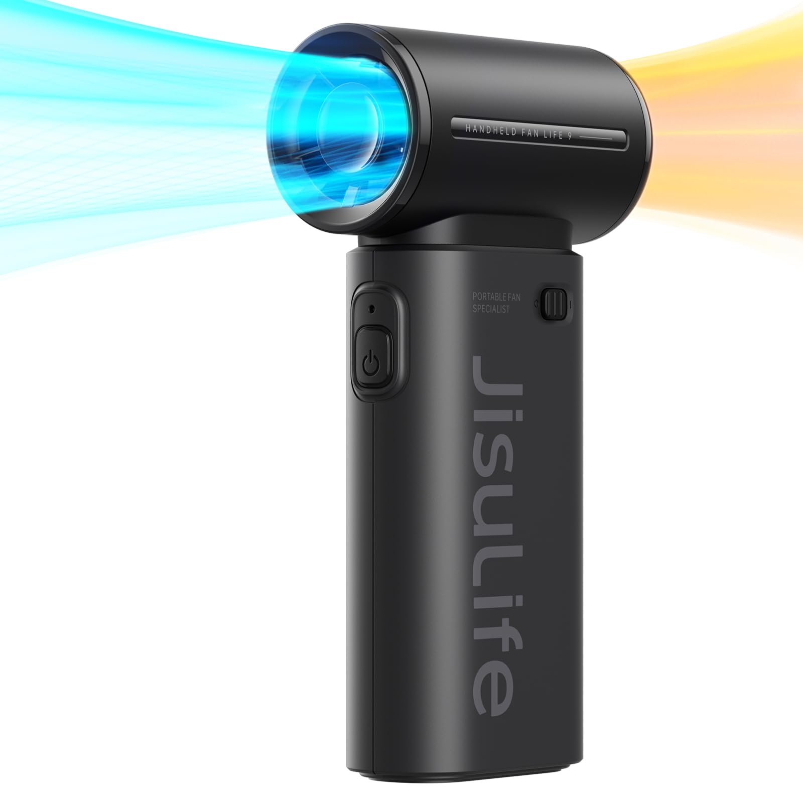 

JISULIFE Handy Fan a popular handheld fan with up to 22 hours of USB quiet perfect as a gift for heatstroke Life9 2025, powerful, operation, Type-C, чорний