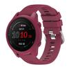 For Garmin Forerunner 255/265 Watchband + Watch Case Silvery Buckle Wristband High Quality Durable Silicone Smart Strap