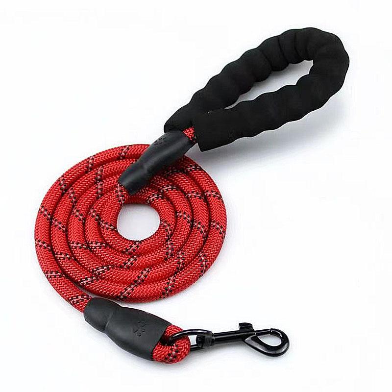 Pet Dog Reflective Leash Dog Rope Dog Chain Round Rope Walk Dog Rope Leash