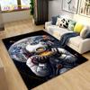 3D Astronaut Space Cartoon Area Rug,Carpet Rug for Living Room Children's Bedroom Sofa Doormat Decoration,Kid Non-slip Floor Mat