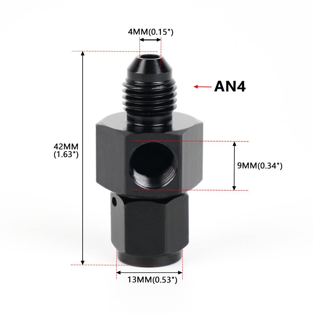 

Модификация автомобиля Адаптер шланга масляного радиатора 1/8 NPT Порт для датчика манометра Адаптер Папа Мама AN4 6 8 10 AN4.